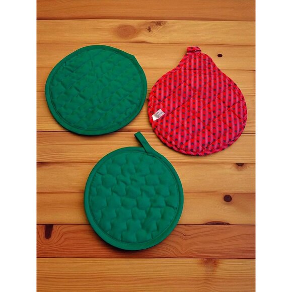 6 Vintage Potholders Christmas, snowman, Wreath, Country farm sunflower - Picture 5 of 6